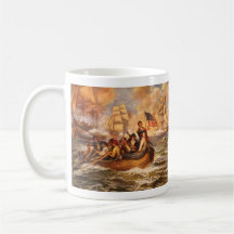 The Battle of Lake Erie by Percy Moran Mugs