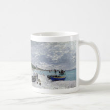The Beach at Sainte-Adresse - Claude Monet Coffee Mugs
