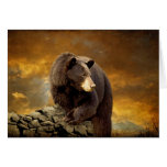 The Bear Went Over The Mountain - Blank Card