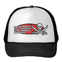 The Beatings Will Continue Until Morale Improves Trucker Hats