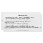 The Beatitudes Prayer Card