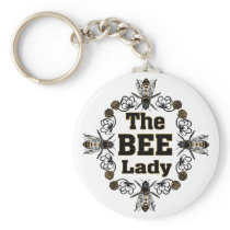 the bee lady key chains