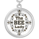 the bee lady personalized necklace