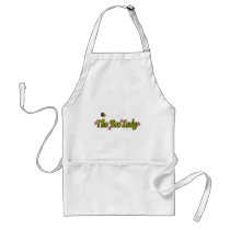 the bee lady with flowers aprons