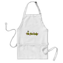 the bee lady with flowers aprons