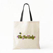 the bee lady with flowers bags