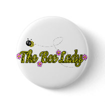 the bee lady with flowers
