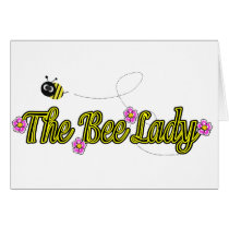 the bee lady with flowers