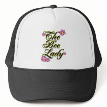 the bee lady  with flowers hats