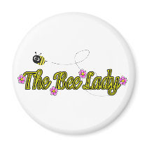 the bee lady with flowers