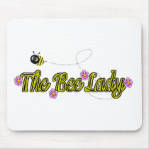 the bee lady with flowers