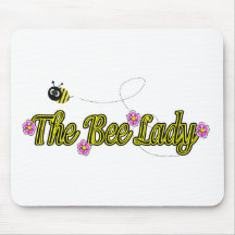 the bee lady with flowers mousepad