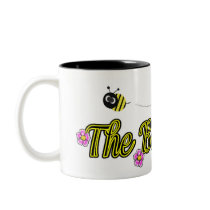 the bee lady with flowers coffee mugs