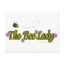 the bee lady with flowers