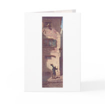 The Beggar Musician By Carl Spitzweg Greeting Cards