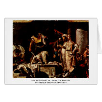 The Beheading Of John The Baptist Card