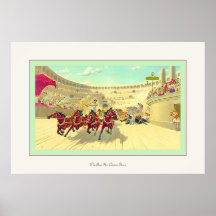 The Ben Hur Chariot Race Poster