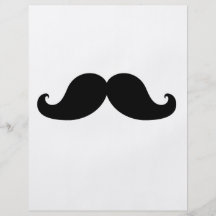 THE BEST BLACK MUSTACHE FULL COLOR FLYER