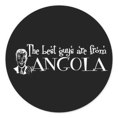 The Best Girls are from Angola Stickers by repofcountries