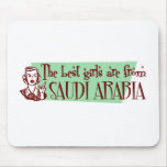 The Best Girls are from Saudi Arabia mousepads