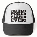 The Best Poker Player Ever hats