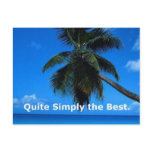 "The Best" promotional postcard