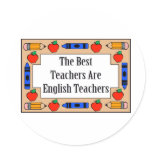 The Best Teachers Are English Teachers stickers
