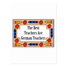 The Best Teachers Are German Teachers Postcard