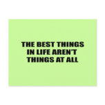 The best things in life aren't things postcards
