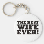 The Best Wife Ever Keychains