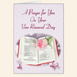 The Bible and rose prayer for vow renewal day cards