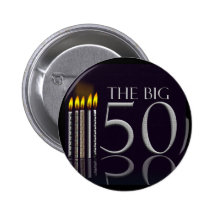 The Big 50 Birthday Button