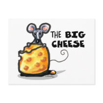 the BIG CHEESE Funny Postcard