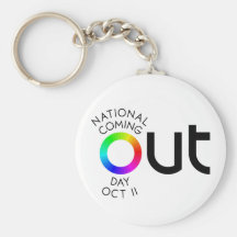 The Big OUT White Keychain