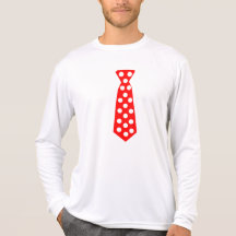 The Big Red and White Polka Dot Tie. Fun Pop Art. Tshirt
