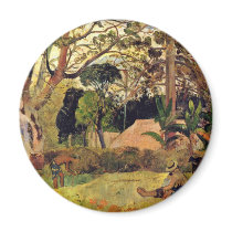 The Big Tree (Te Rahi Raau) By Gauguin Paul Magnets