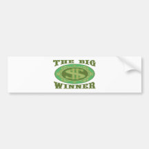 THE BIG WINNER BUMPER STICKERS