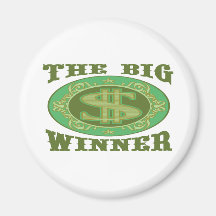 THE BIG WINNER REFRIGERATOR MAGNETS