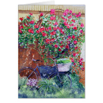 The Bike at Bistro Jeanty Greeting Card