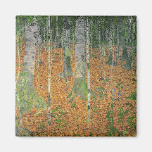 The Birch Wood, 1903 Fridge Magnets