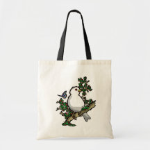 the bird and the butterfly canvas bags