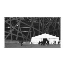 The Bird's Nest, Beijing Stretched Canvas Print