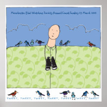 The Birdwatcher & His Birds Poster