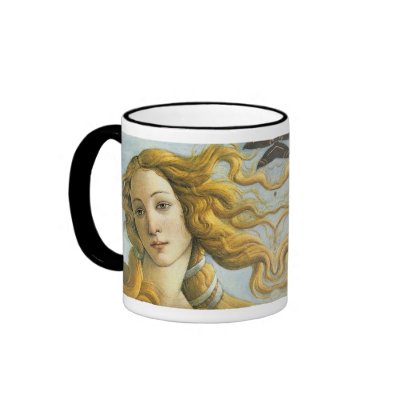 The Birth of Venus (detail) Coffee Mugs by masterpiecesofart