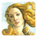 The Birth of Venus - detail Square Sticker