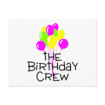The Birthday Crew Balloons Postcard