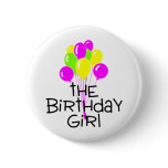 The Birthday Girl Balloons buttons