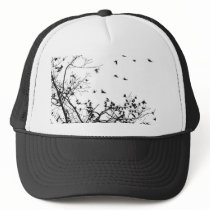 the black birds trucker hats