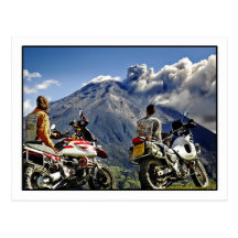 The black giant erupts Postcard