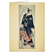 The black knight by Okumura, Masanobu Ukiyoe Greeting Cards